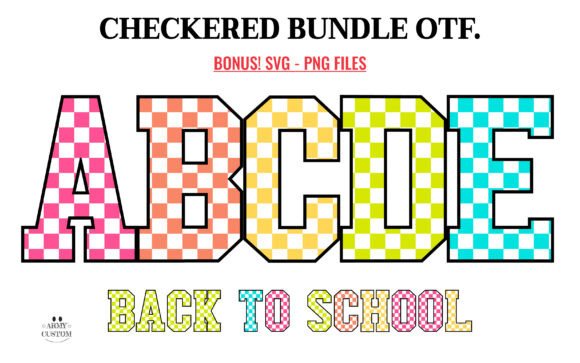 Download Checkered Back to School Bundle - Bundle Collection