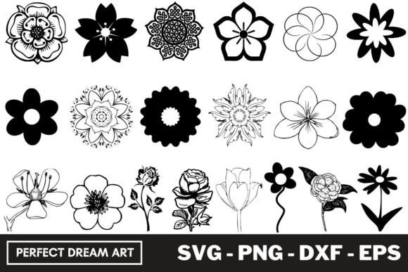 Download Flower Silhouette Bundles - Bundle Collection