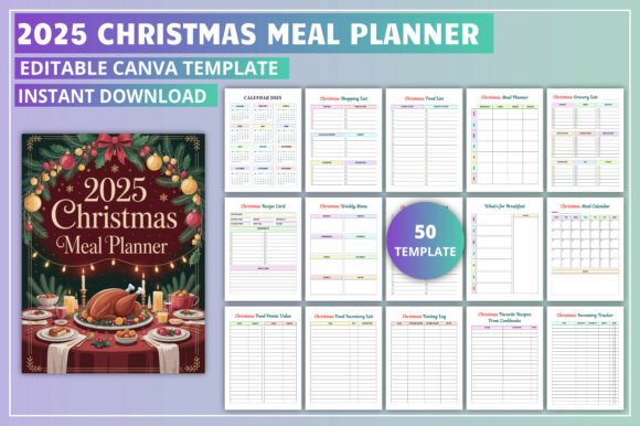 Download Editable 2025 Christmas Meal Planner - Premium Resources