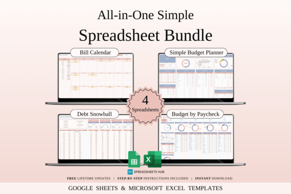 Download All-in-One Simple Spreadsheet Bundle - Bundle Collection