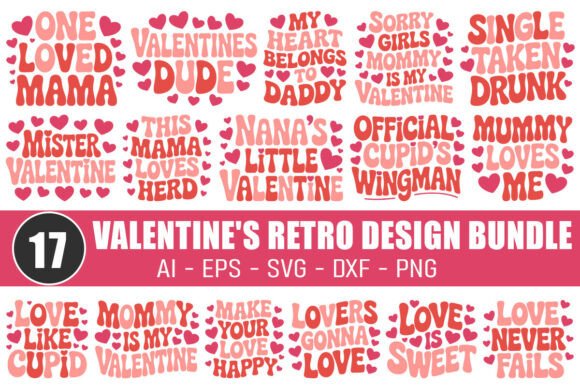 Download Valentine's Retro Design Bundle - Bundle Collection