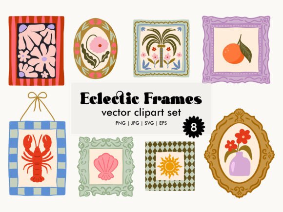 Download Eclectic Frames Vector Clipart Set - Eclectic Collection