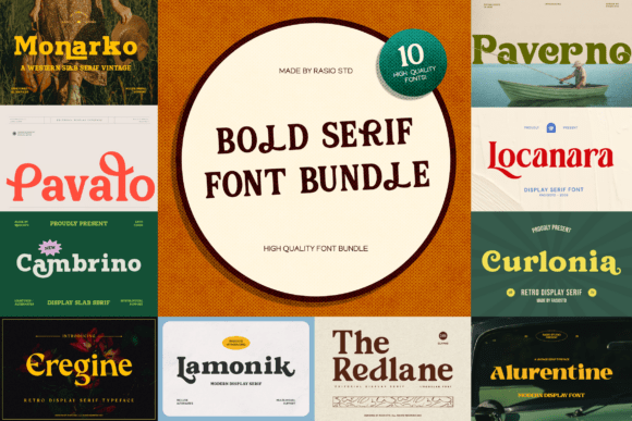 Download Bold Serif Bundle - Bundle Collection