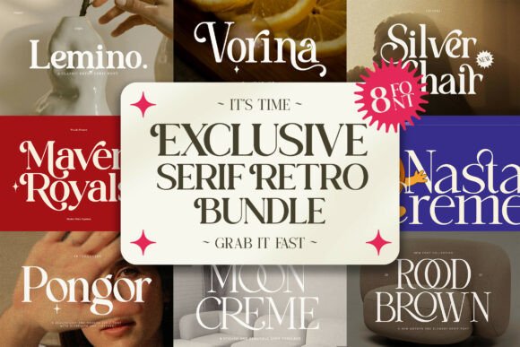 Download Exclusive Serif Retro Bundle - Bundle Collection