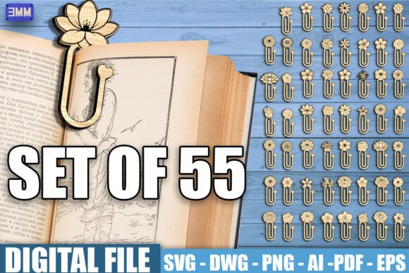 Download Flower Bookmark SVG Bundle - Bundle Collection