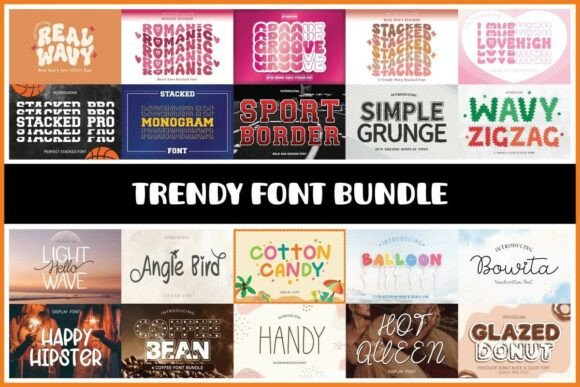 Download Trendy Font Bundle - Bundle Collection