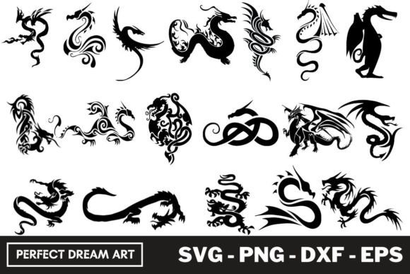 Download Dragon Silhouette Bundles - Bundle Collection