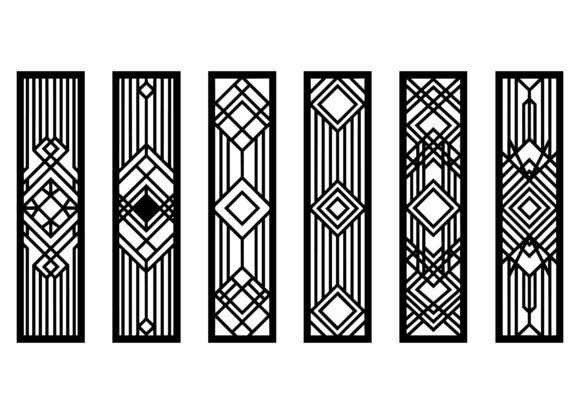Download Geometric Art Deco Panel EPS Bundle - Bundle Collection