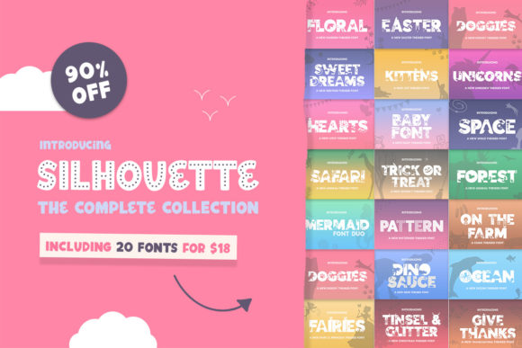 Download The Silhouette Font Bundle - Bundle Collection