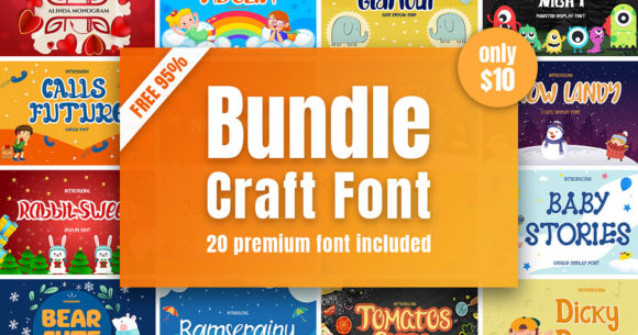 Download Crafting Fonts Bundle - Bundle Collection