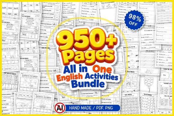 Download All in One English Activities Bundle - Bundle Collection