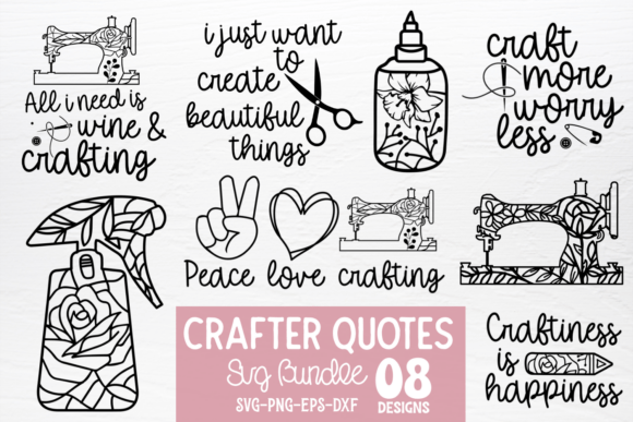 Download Crafter Quotes SVG Bundle - Bundle Collection