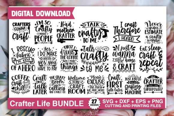 Download Crafter Life SVG Bundle - Bundle Collection