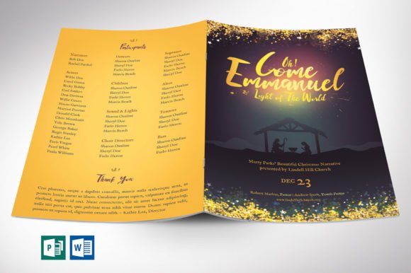 Download Emmanuel Christmas Program Template Wrd - Premium Bundle